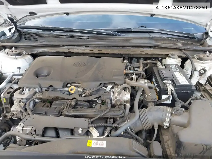 4T1K61AK8MU473250 2021 Toyota Camry Xse