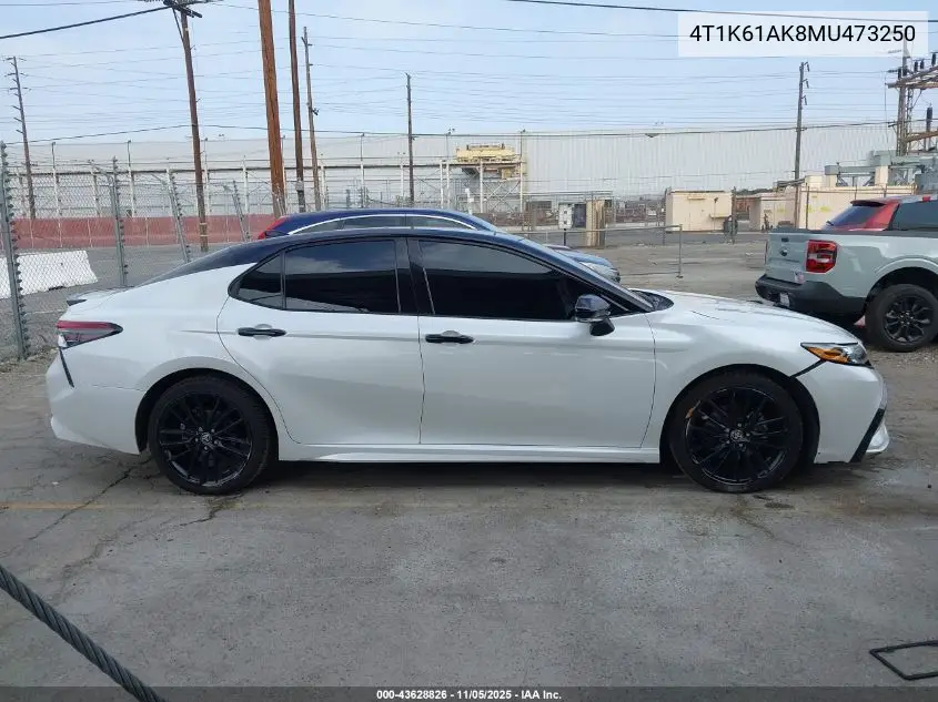 4T1K61AK8MU473250 2021 Toyota Camry Xse