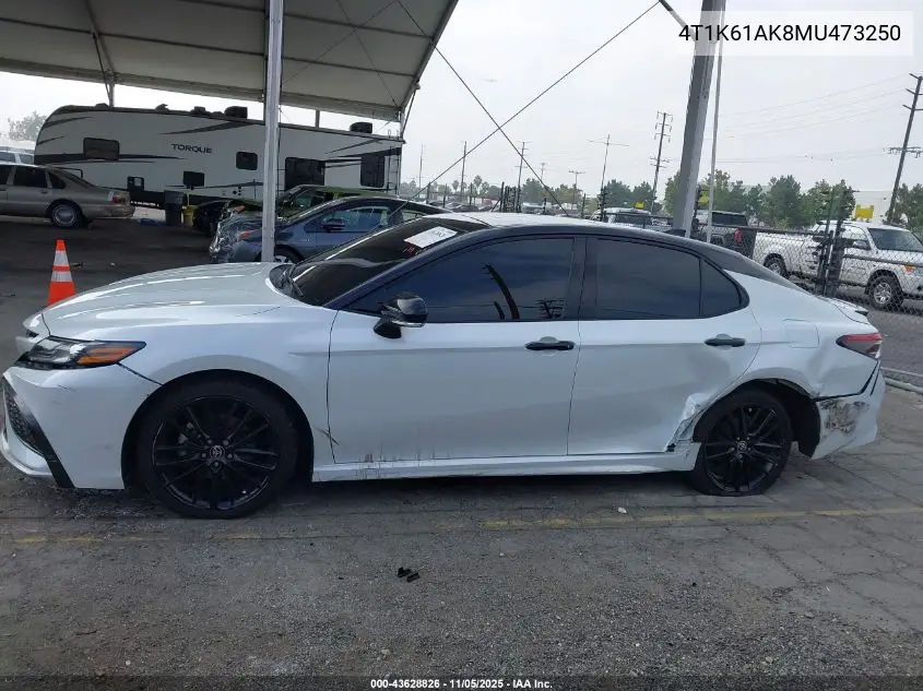 4T1K61AK8MU473250 2021 Toyota Camry Xse