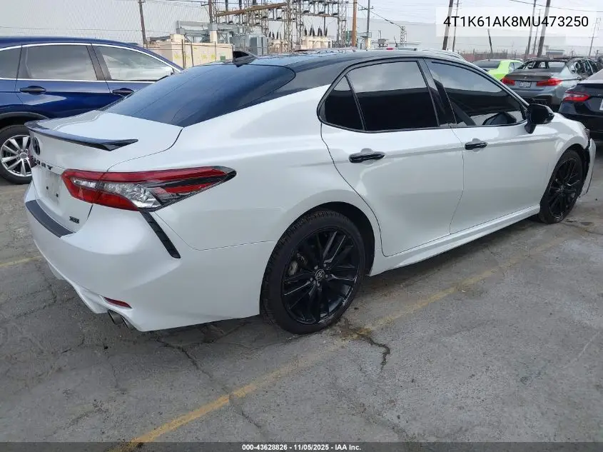 4T1K61AK8MU473250 2021 Toyota Camry Xse