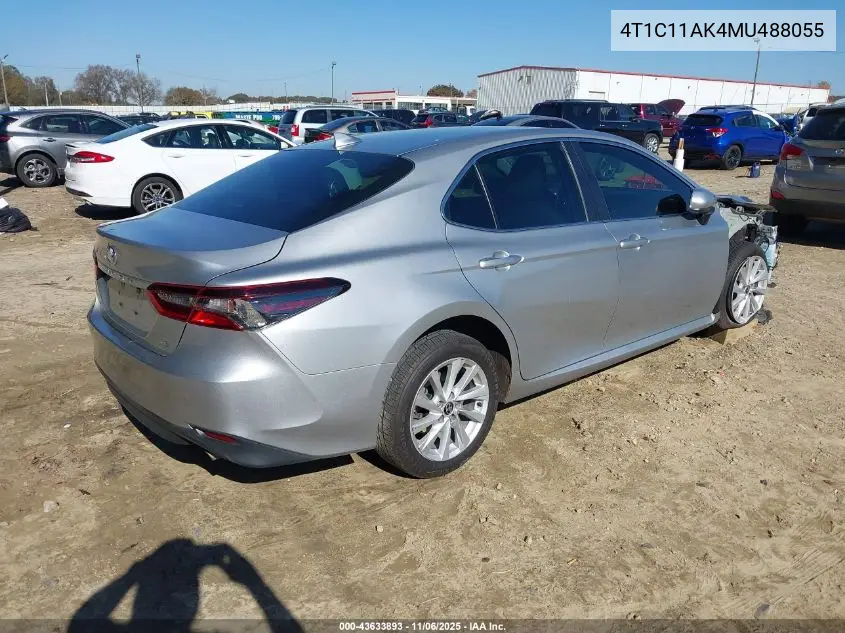 4T1C11AK4MU488055 2021 Toyota Camry Le