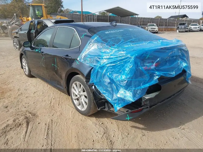 4T1R11AK5MU575599 2021 Toyota Camry Le