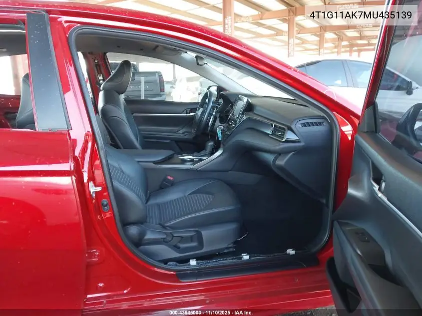 4T1G11AK7MU435139 2021 Toyota Camry Se