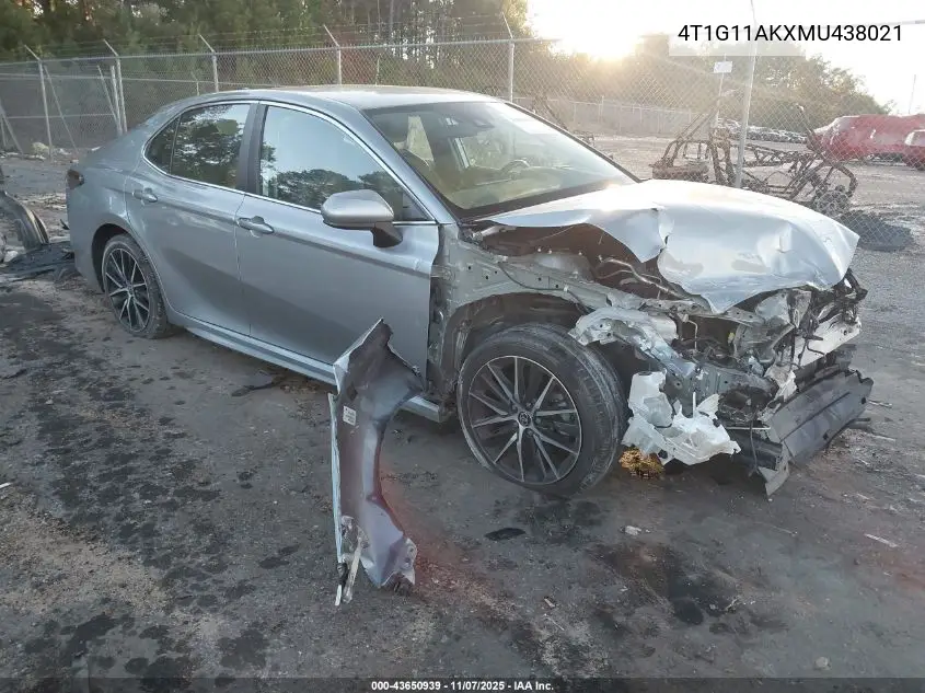 4T1G11AKXMU438021 2021 Toyota Camry Se