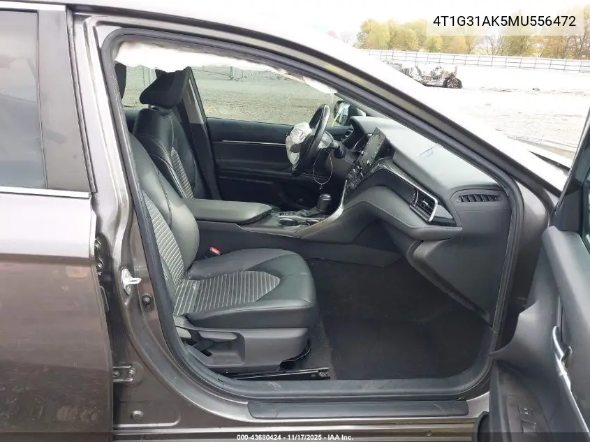 4T1G31AK5MU556472 2021 Toyota Camry Se Hybrid