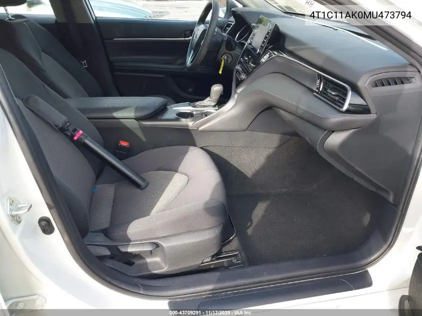 4T1C11AK0MU473794 2021 Toyota Camry Le