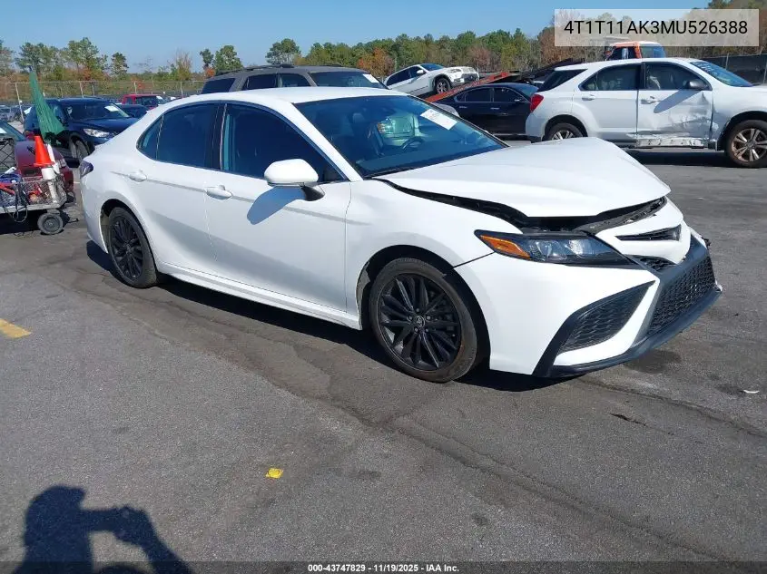 4T1T11AK3MU526388 2021 Toyota Camry Se
