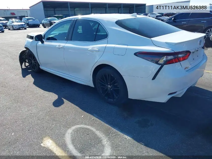 4T1T11AK3MU526388 2021 Toyota Camry Se