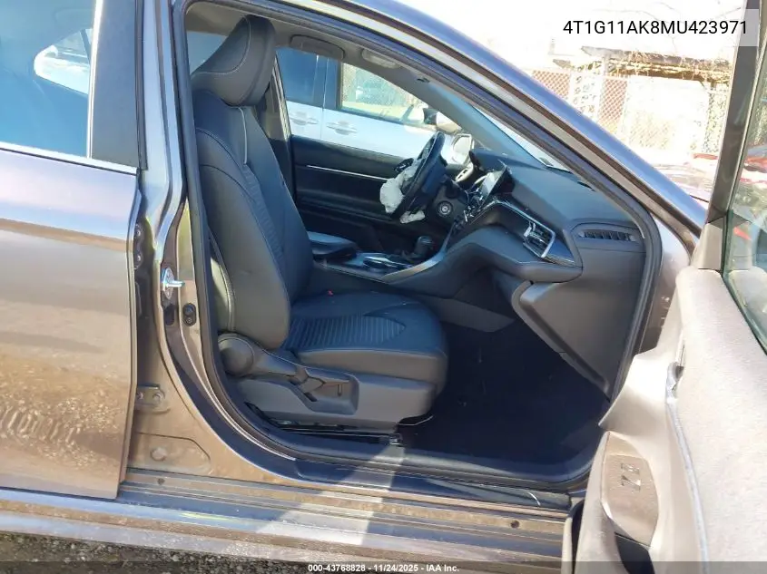 4T1G11AK8MU423971 2021 Toyota Camry Se