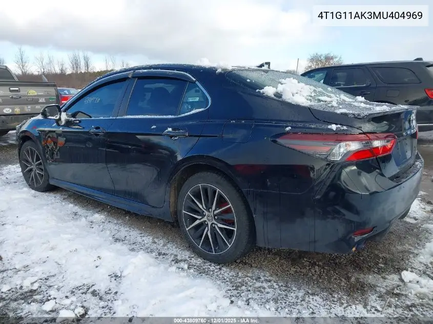 4T1G11AK3MU404969 2021 Toyota Camry Se