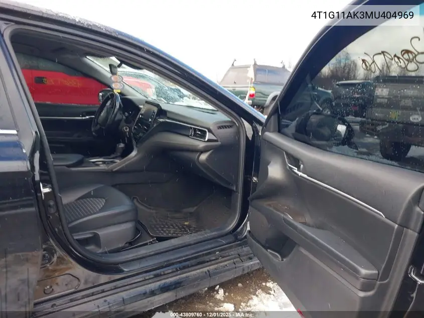 4T1G11AK3MU404969 2021 Toyota Camry Se