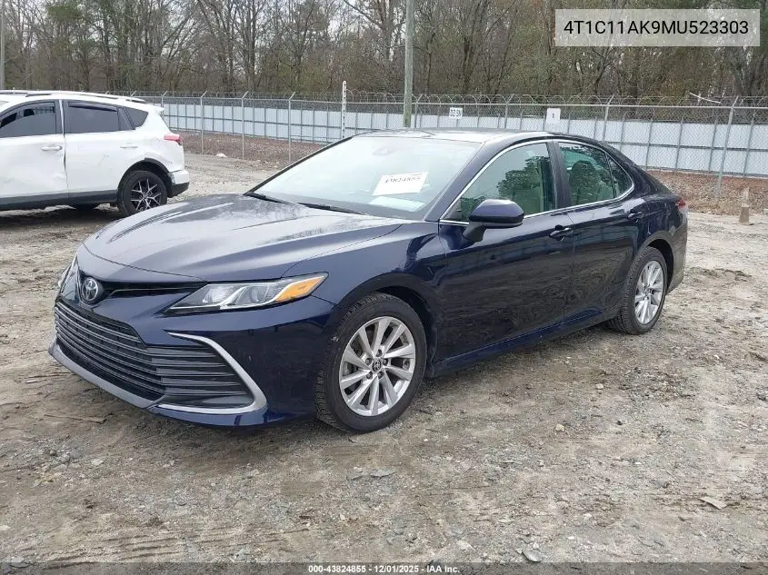 4T1C11AK9MU523303 2021 Toyota Camry Le