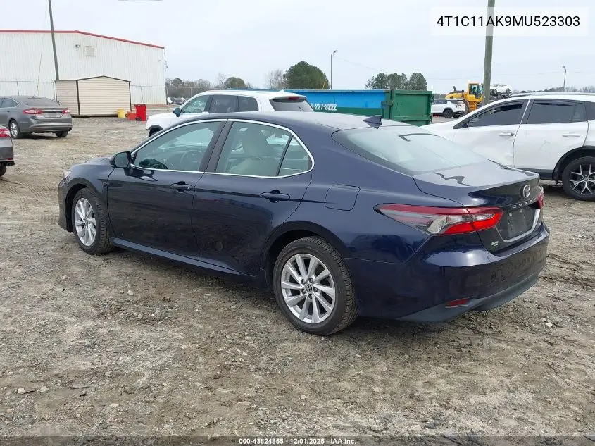 4T1C11AK9MU523303 2021 Toyota Camry Le