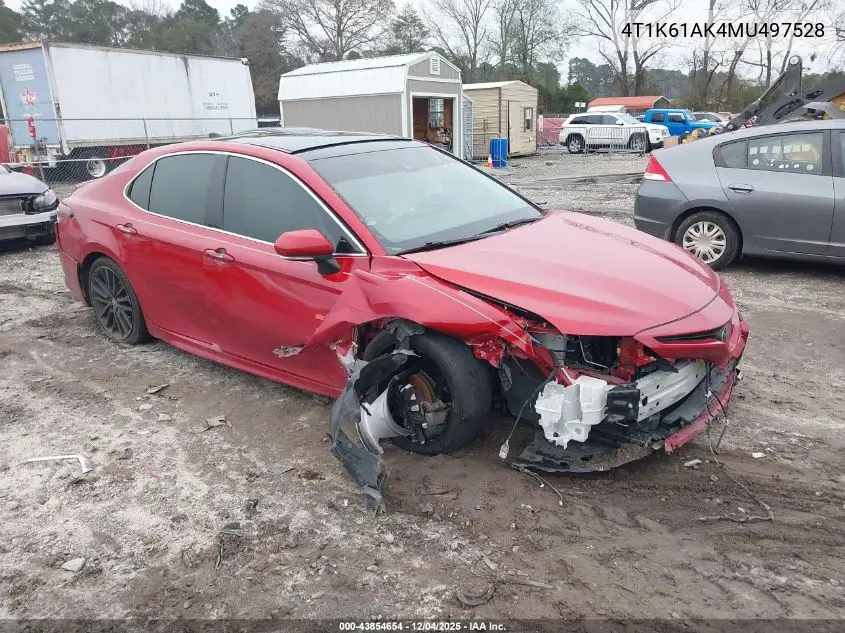 4T1K61AK4MU497528 2021 Toyota Camry Xse