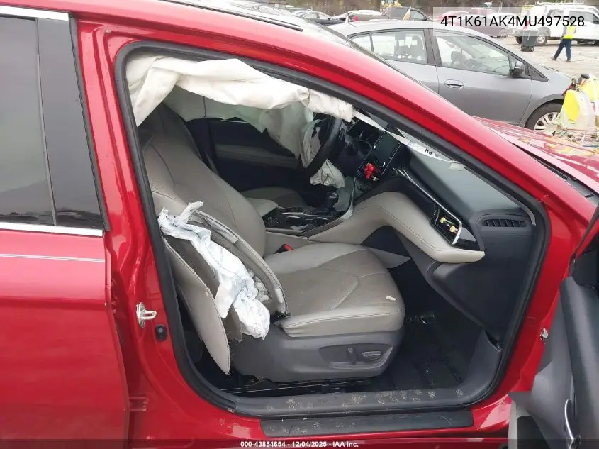 4T1K61AK4MU497528 2021 Toyota Camry Xse