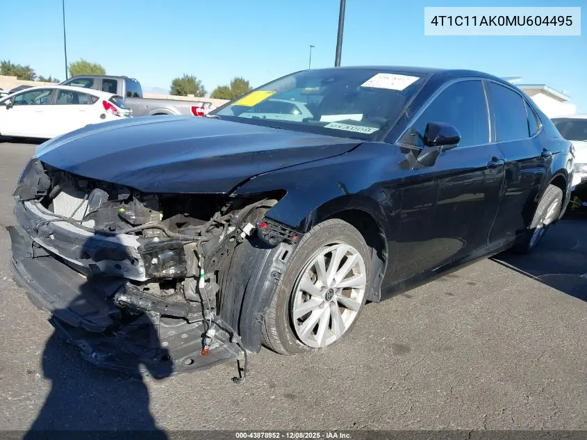 4T1C11AK0MU604495 2021 Toyota Camry Le