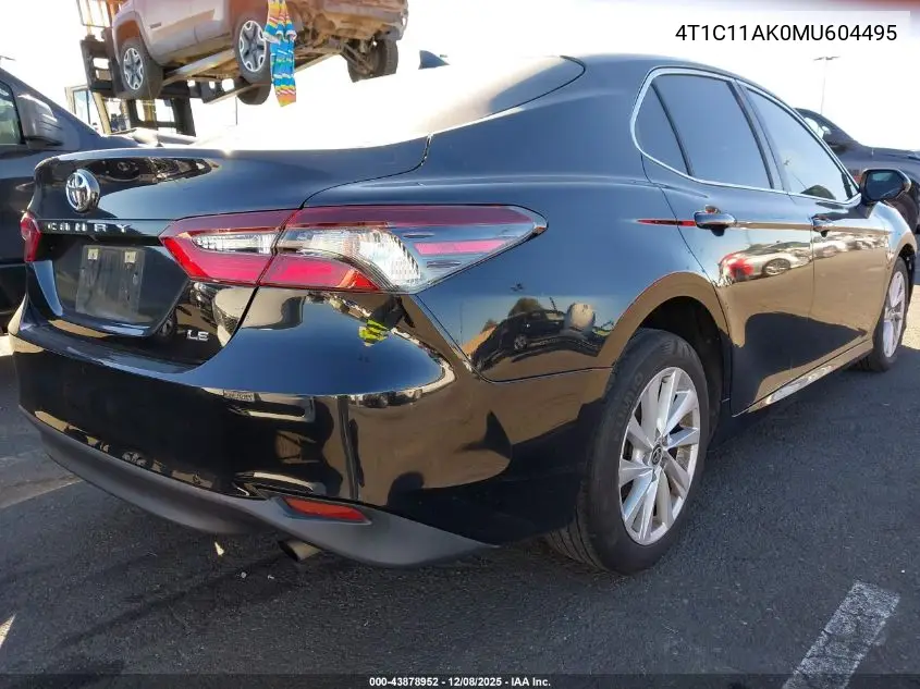 4T1C11AK0MU604495 2021 Toyota Camry Le