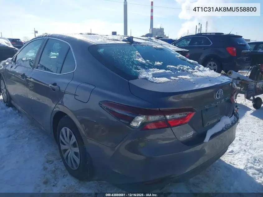 4T1C31AK8MU558800 2021 Toyota Camry Le Hybrid