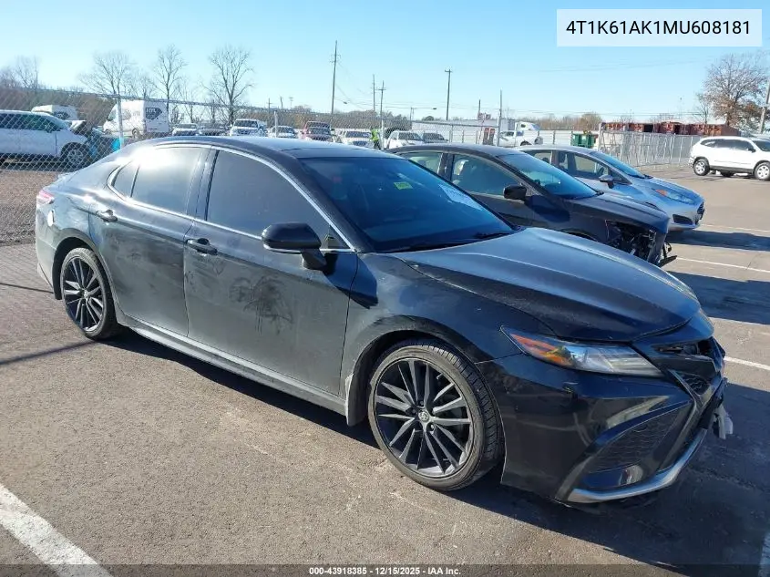 4T1K61AK1MU608181 2021 Toyota Camry Xse