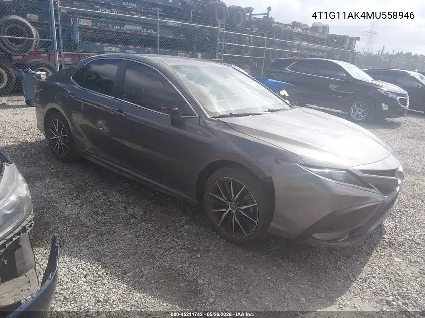 4T1G11AK4MU558946 2021 Toyota Camry Se
