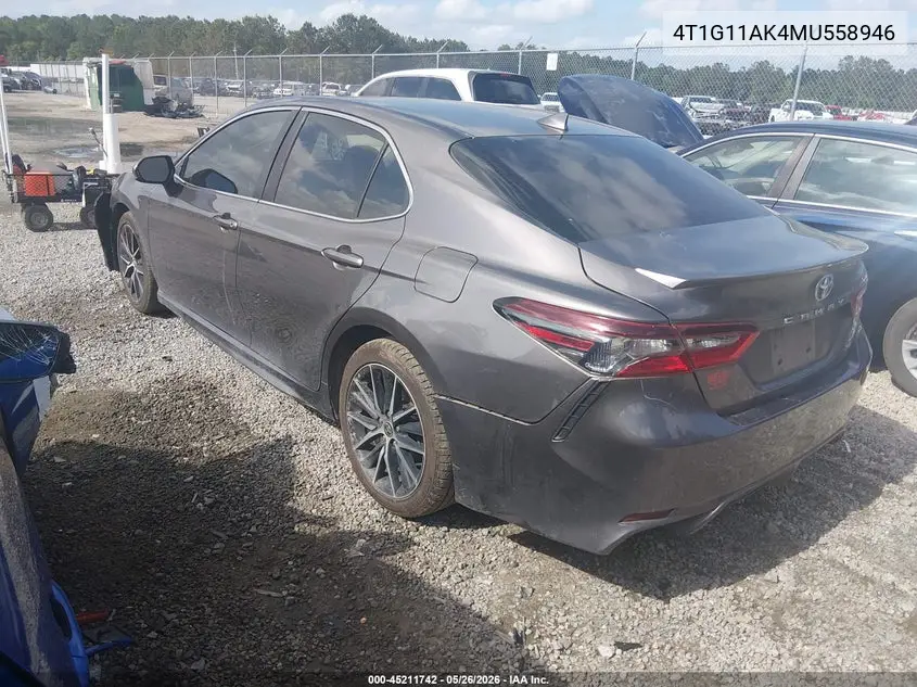 4T1G11AK4MU558946 2021 Toyota Camry Se