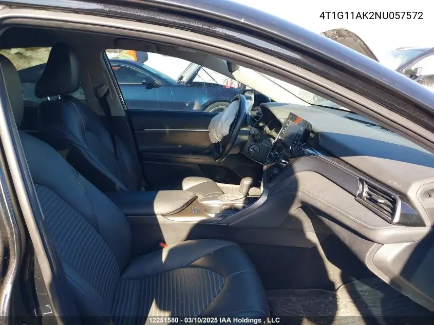 4T1G11AK2NU057572 2022 Toyota Camry Se