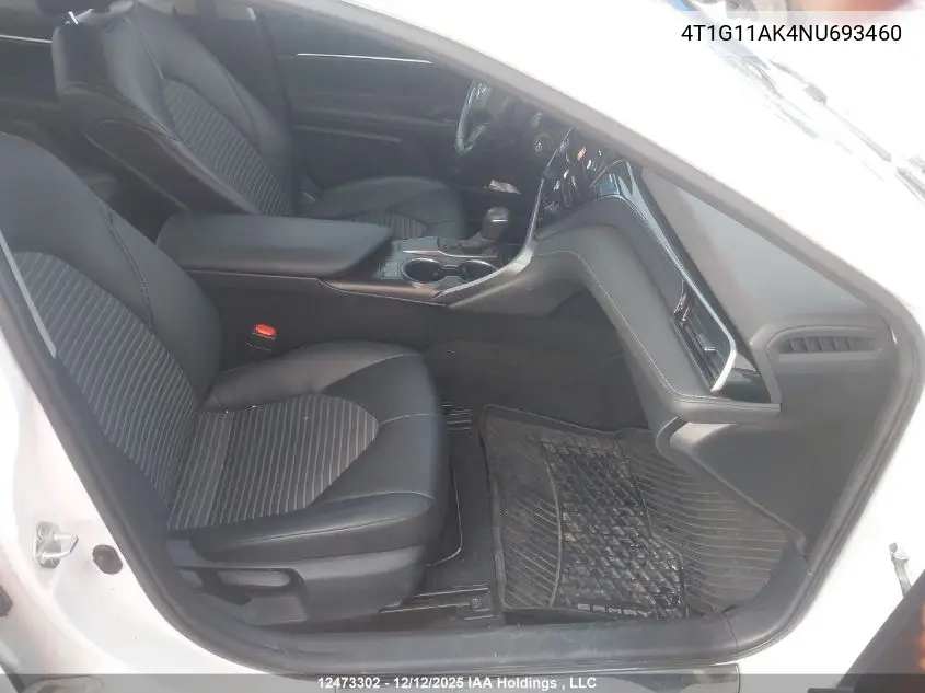 4T1G11AK4NU693460 2022 Toyota Camry Se