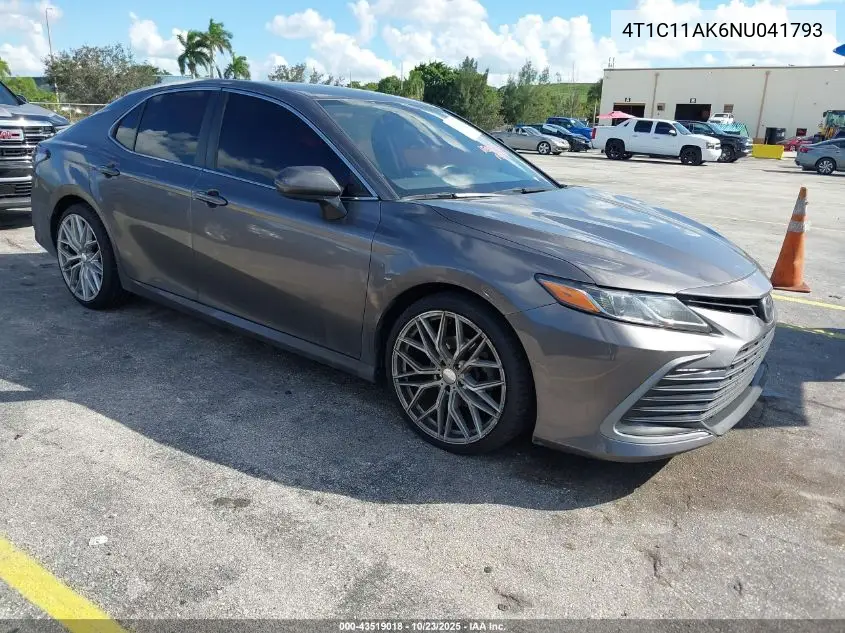 4T1C11AK6NU041793 2022 Toyota Camry Le