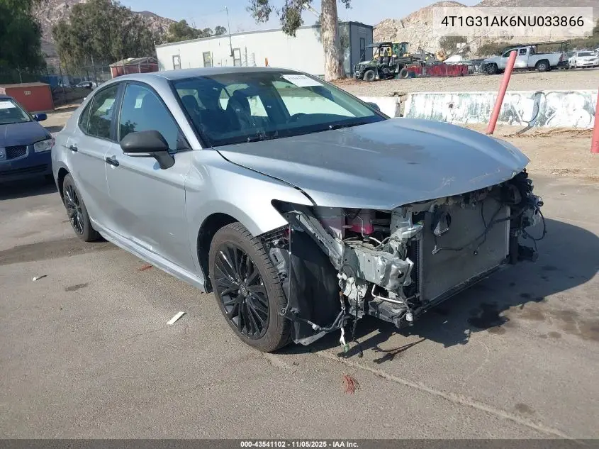 4T1G31AK6NU033866 2022 Toyota Camry Nightshade Edition Hybrid