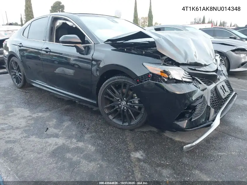 4T1K61AK8NU014348 2022 Toyota Camry Xse