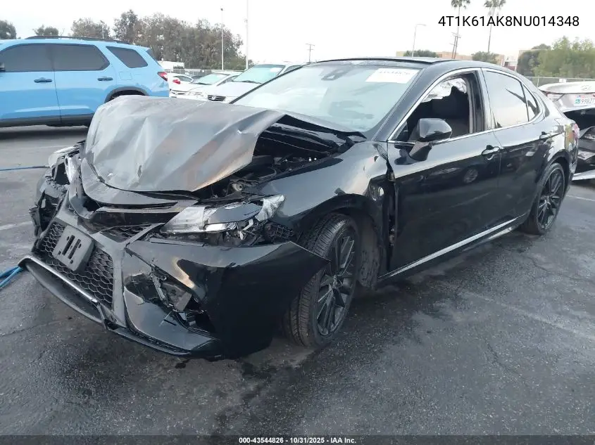 4T1K61AK8NU014348 2022 Toyota Camry Xse
