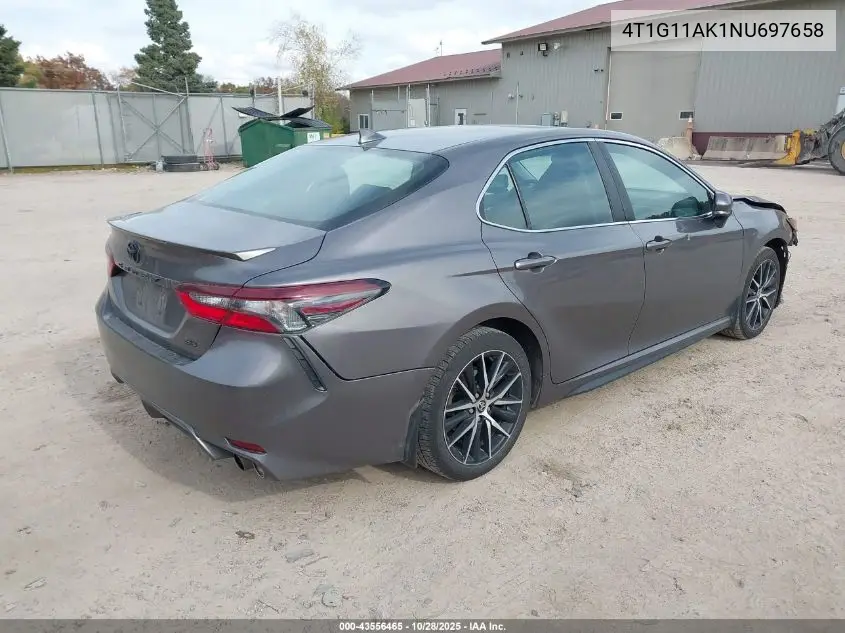 4T1G11AK1NU697658 2022 Toyota Camry Se
