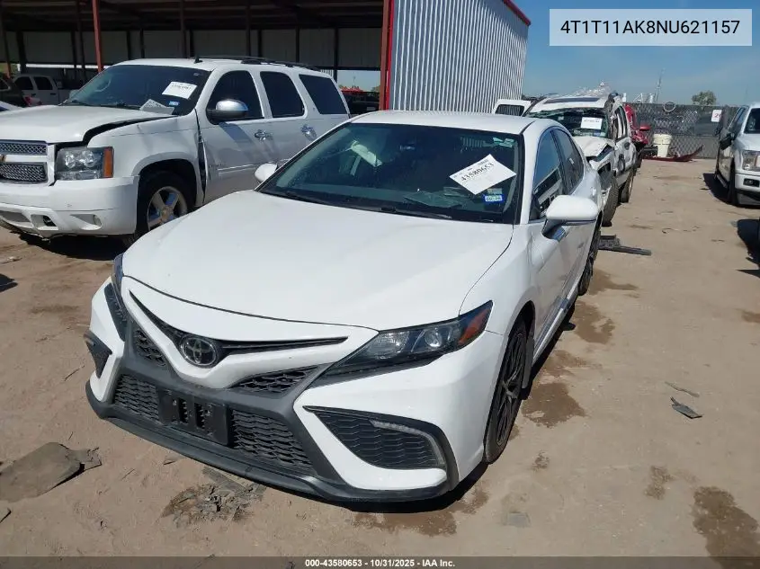 4T1T11AK8NU621157 2022 Toyota Camry Se
