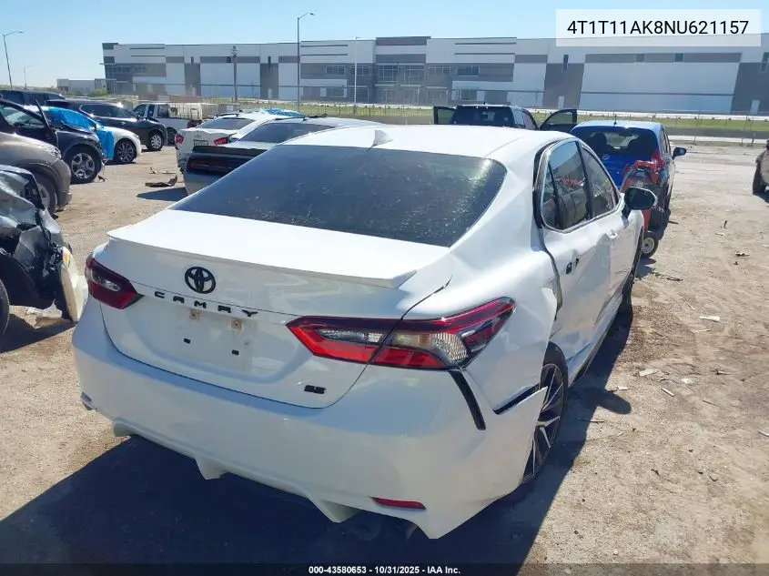 4T1T11AK8NU621157 2022 Toyota Camry Se