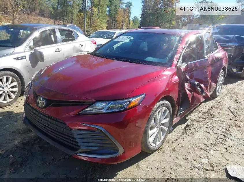 4T1C11AK5NU038626 2022 Toyota Camry Le