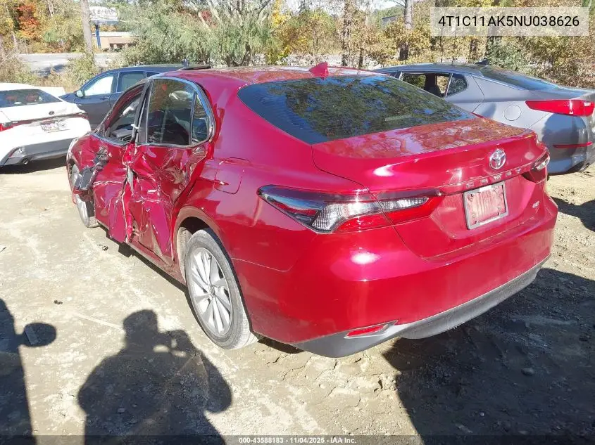 4T1C11AK5NU038626 2022 Toyota Camry Le