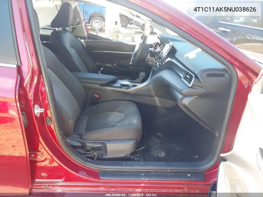 4T1C11AK5NU038626 2022 Toyota Camry Le