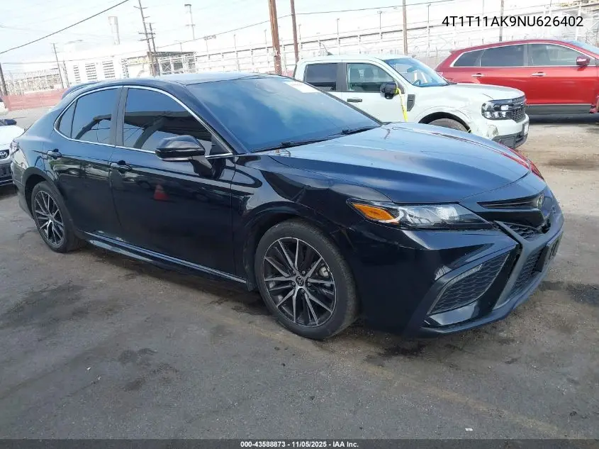 4T1T11AK9NU626402 2022 Toyota Camry Se
