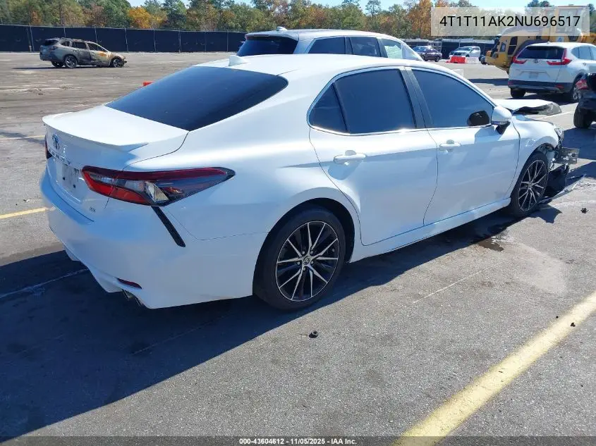 4T1T11AK2NU696517 2022 Toyota Camry Se