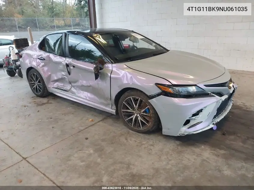 4T1G11BK9NU061035 2022 Toyota Camry Se Awd