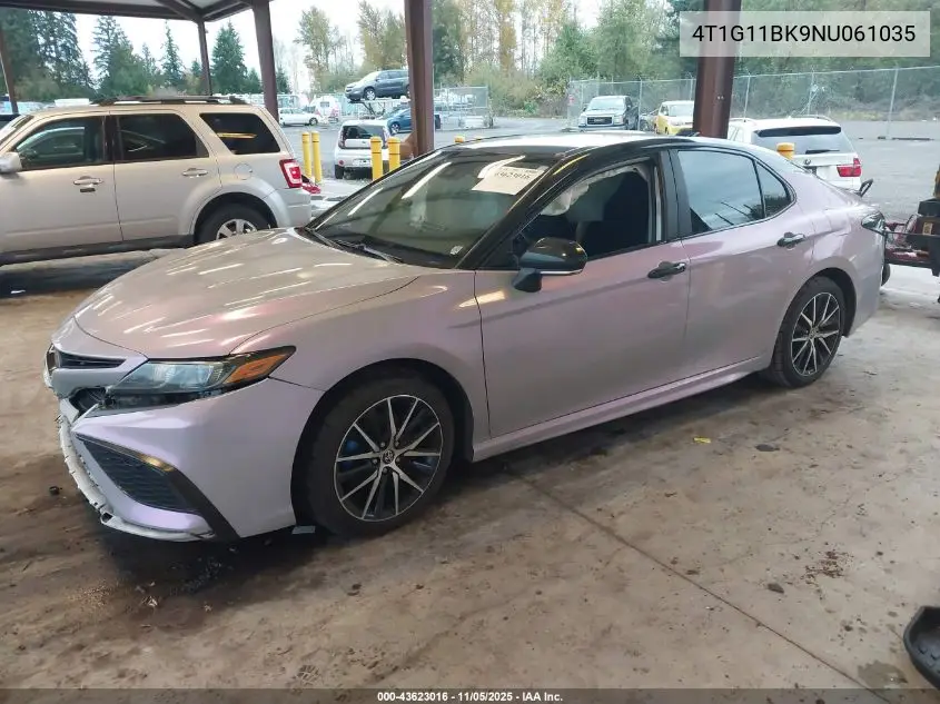 4T1G11BK9NU061035 2022 Toyota Camry Se Awd
