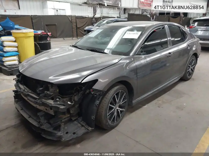 4T1G11AK8NU628854 2022 Toyota Camry Se