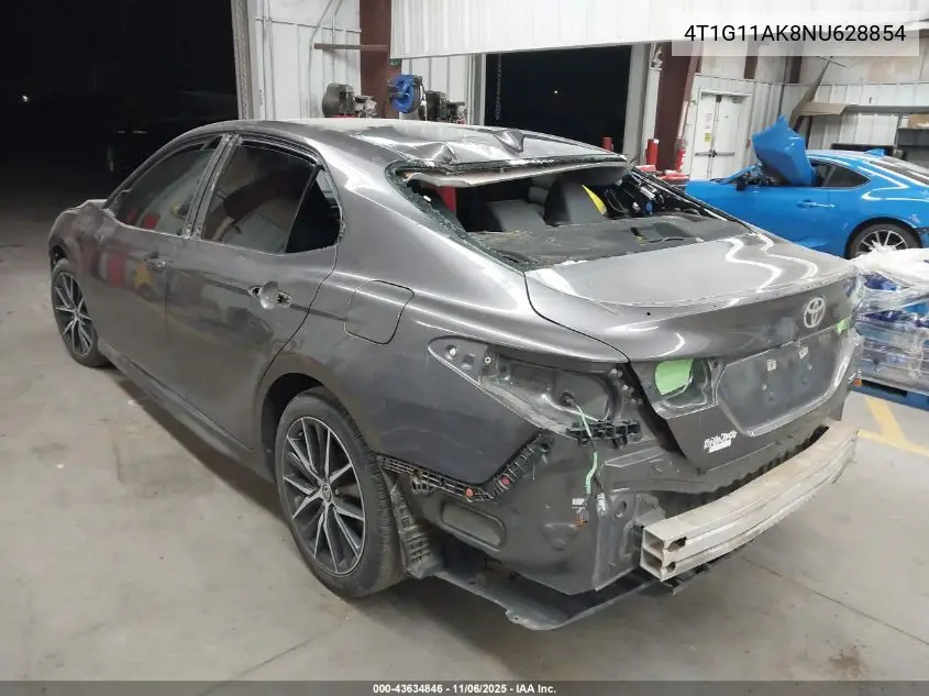4T1G11AK8NU628854 2022 Toyota Camry Se