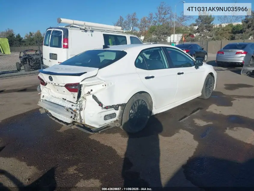 4T1G31AK9NU035966 2022 Toyota Camry Nightshade Edition Hybrid