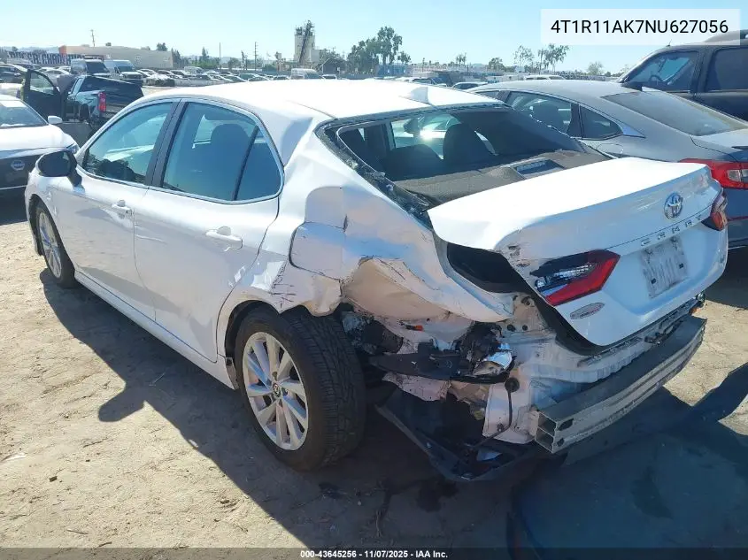 4T1R11AK7NU627056 2022 Toyota Camry Le