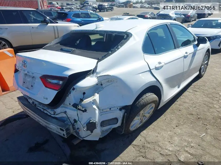 4T1R11AK7NU627056 2022 Toyota Camry Le