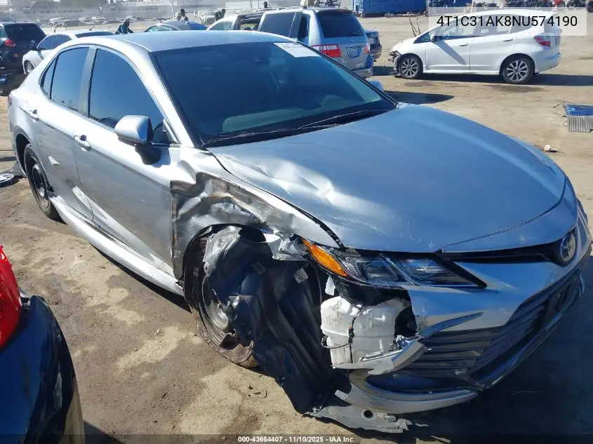 4T1C31AK8NU574190 2022 Toyota Camry Le Hybrid