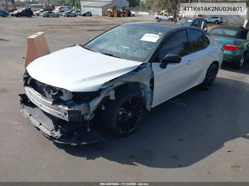 4T1K61AK2NU036801 2022 Toyota Camry Xse