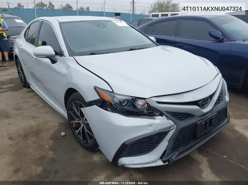 4T1G11AKXNU047324 2022 Toyota Camry Se