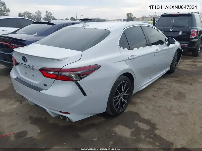 4T1G11AKXNU047324 2022 Toyota Camry Se